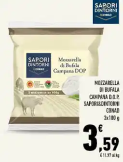 Conad Tuday Mozzarella di Bufala Campana D.O.P. Sapori&Dintorni offerta