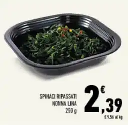 Conad Tuday Spinaci ripassati Nonna Lina offerta