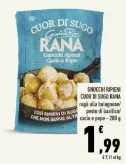Conad Tuday Gnocchi ripieni Cuor di Sugo Rana offerta