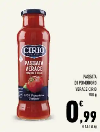 Conad Tuday Passata verace Cirio offerta