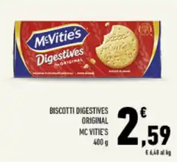 Conad Tuday Biscotti Digestives Original Mc Vitie's offerta