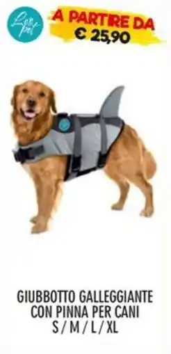 Moby Dick Giubbotto galleggiante con pinna per cani offerta
