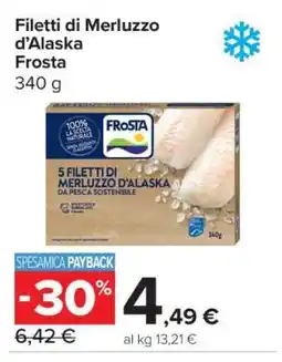 Carrefour FILETTI DI MERLUZZO D'ALASKA FROSTA offerta