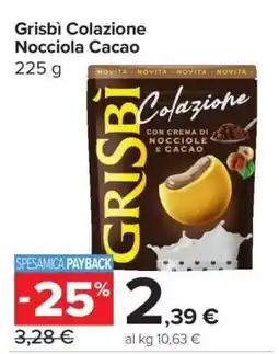 Carrefour Grisbì Colazione Nocciola Cacao offerta