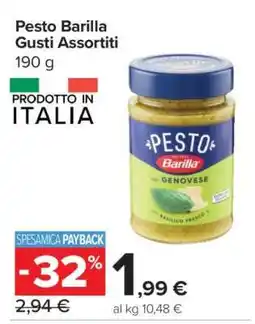 Carrefour Pesto Barilla Gusti Assortiti offerta