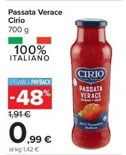 Carrefour Passata Verace Cirio offerta