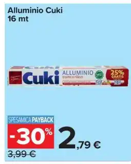Carrefour ALLUMINIO CUKI offerta