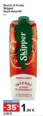 Carrefour Succhi di Frutta Skipper Gusti Assortiti offerta