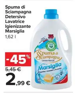 Carrefour Spuma di Sciampagna Detersivo Lavatrice Igienizzante Marsiglia offerta