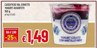 Famila CASEIFICIO VAL D'AVETO YOGURT ASSORTITI offerta