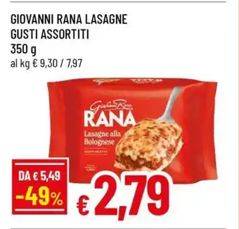 Famila GIOVANNI RANA LASAGNE GUSTI ASSORTITI offerta