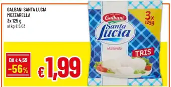 Famila Galbani Santa Lucia Mozzarella offerta