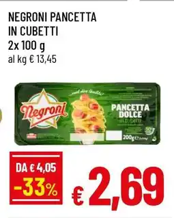 Famila NEGRONI PANCETTA IN CUBETTI offerta