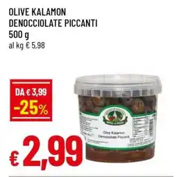 Famila OLIVE KALAMON DENOCCIOLATE PICCANTI offerta
