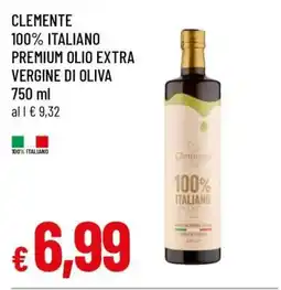 Famila CLEMENTE 100% ITALIANO PREMIUM OLIO EXTRA VERGINE DI OLIVA 750 ml offerta