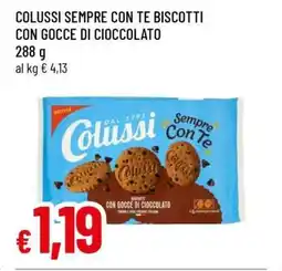 Famila COLUSSI SEMPRE CON TE BISCOTTI CON GOCCE DI CIOCCOLATO offerta