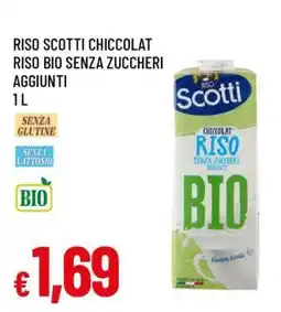 Famila RISO SCOTTI CHICCOLAT RISO BIO SENZA ZUCCHERI AGGIUNTI offerta