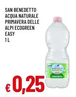 Famila SAN BENEDETTO ACQUA NATURALE PRIMAVERA DELLE ALPI ECOGREEN EASY offerta