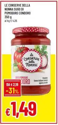 Famila LE CONSERVE DELLA NONNA SUGO DI POMODORO CONDORO offerta