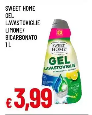 Famila SWEET HOME GEL LAVASTOVIGLIE LIMONE/BICARBONATO 1 L offerta