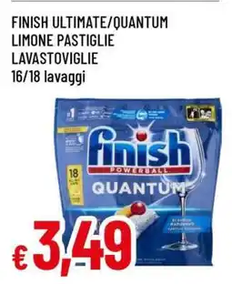 Famila FINISH ULTIMATE/QUANTUM LIMONE PASTIGLIE LAVASTOVIGLIE offerta
