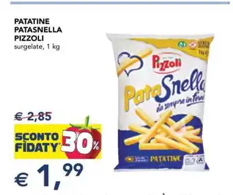 Esselunga Patatine Patasnella Pizzoli offerta