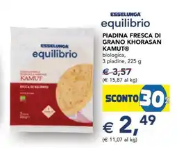 Esselunga PIADINA FRESCA DI GRANO KHORASAN KAMUT offerta