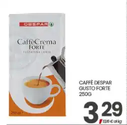 Eurospar CAFFÈ DESPAR GUSTO FORTE 250G offerta