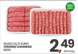 Eurospar SALSICCIA DI SUINO VERZINO/LUGANEGA offerta