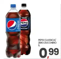 Eurospar PEPSI classica, zero zucchero offerta