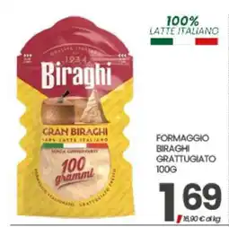 Eurospar FORMAGGIO BIRAGHI GRATTUGIATO 100G offerta