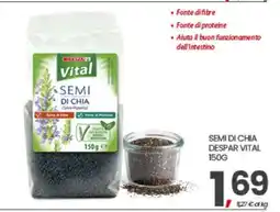 Eurospar SEMI DI CHIA DESPAR VITAL 150G offerta