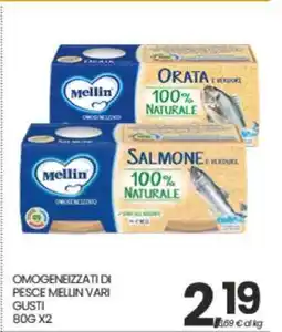 Eurospar OMOGENEIZZATI DI PESCE MELLIN VARI GUSTI offerta