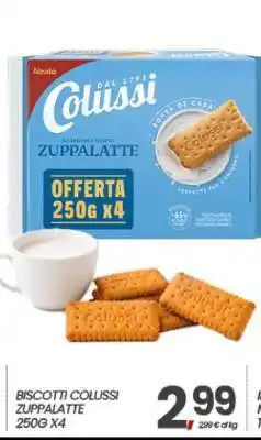 Eurospar BISCOTTI COLUSSI ZUPPALATTE 250G X4 offerta
