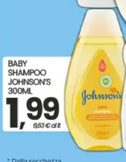 Eurospar BABY SHAMPOO JOHNSON'S 300ML offerta