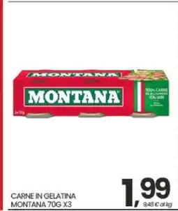 Eurospar CARNE IN GELATINA MONTANA 70G X3 offerta