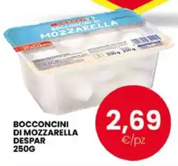 Eurospar BOCCONCINI DI MOZZARELLA DESPAR 250G offerta