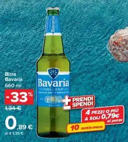 Carrefour Market Birra Bavaria offerta