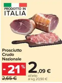 Carrefour Market Prosciutto Crudo Nazionale offerta