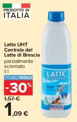 Carrefour Market Latte UHT Centrale del Latte di Brescia offerta