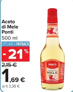Carrefour Market Aceto di Mele Ponti offerta
