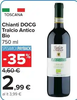 Carrefour Market Chianti DOCG Tralcio Antico Bio offerta