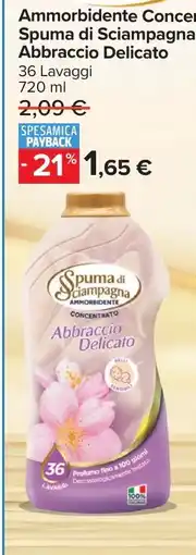 Carrefour Market Spuma di Sciampagna Ammorbidente Abraccio Delicato offerta
