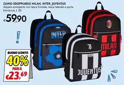 Bennet ZAINO SDOPPIABILE MILAN, INTER, JUVENTUS offerta