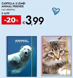 Bennet CARTELLA 3 LEMBI ANIMAL FRIENDS offerta