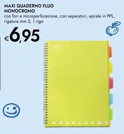 Bennet MAXI QUADERNO FLUO MONOCROMO offerta