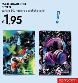 Bennet Maxi quaderno Seven offerta