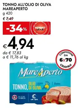 Bennet Tonno all'olio di oliva Mareaperto offerta