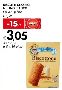 Bennet Biscotti Classici Mulino Bianco offerta