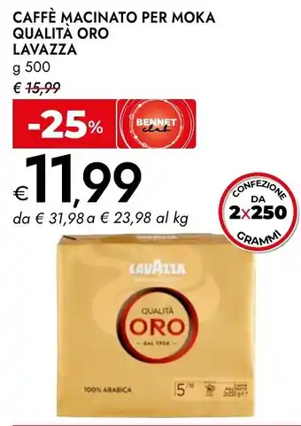 CAFFÈ MACINATO PER MOKA QUALITÀ ORO LAVAZZA
